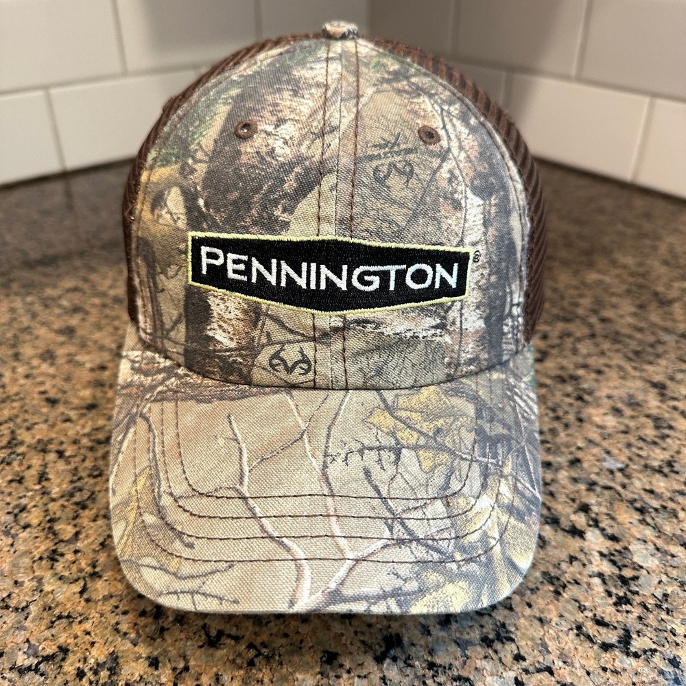 PENNINGTON Trucker Hat Realtree Camo Men's Snapback Adjustable Brown‎ Home Depot